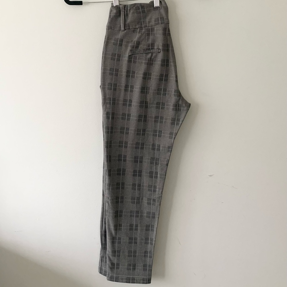 Plaid Stretch Comfy Tapered Pants XS\S